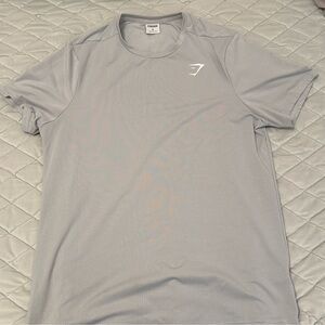 Gymshark Light Gray Short Sleeve Tee Medium